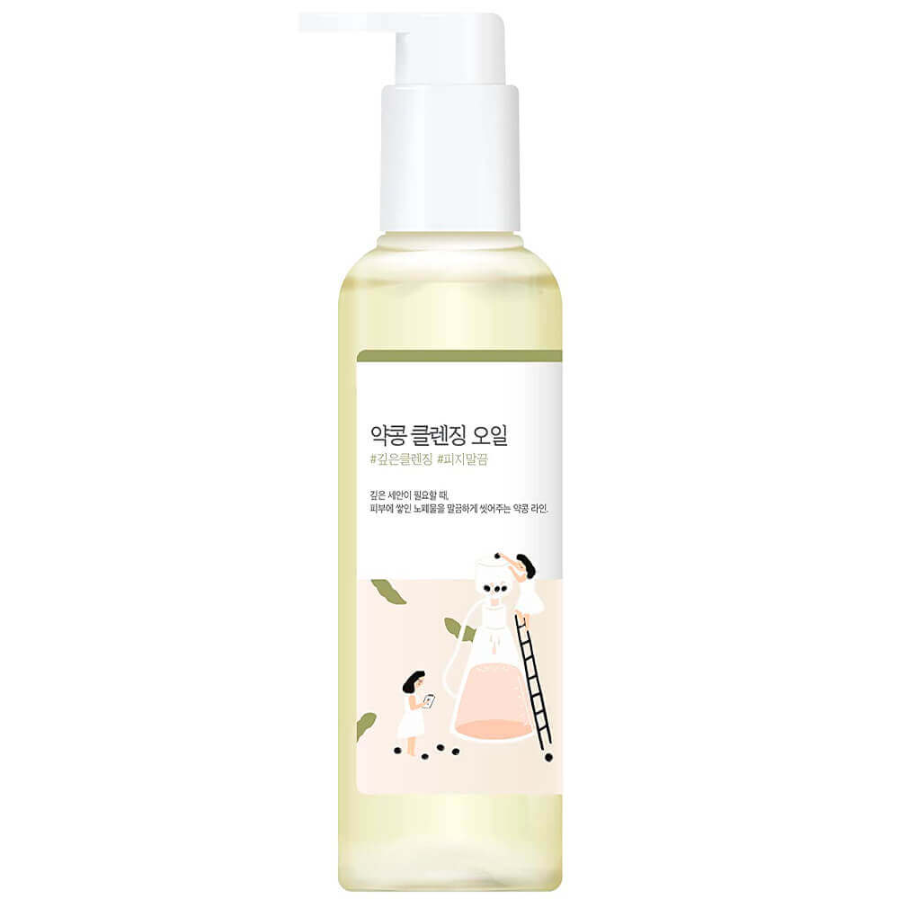 Питательное гидрофильное масло с чёрной соей Round Lab Soybean Cleansing Oil, 200 мл